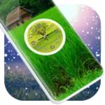 greenery clock live wallpaper android application logo